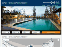 Tablet Screenshot of beachhouseseasideresort.com.au
